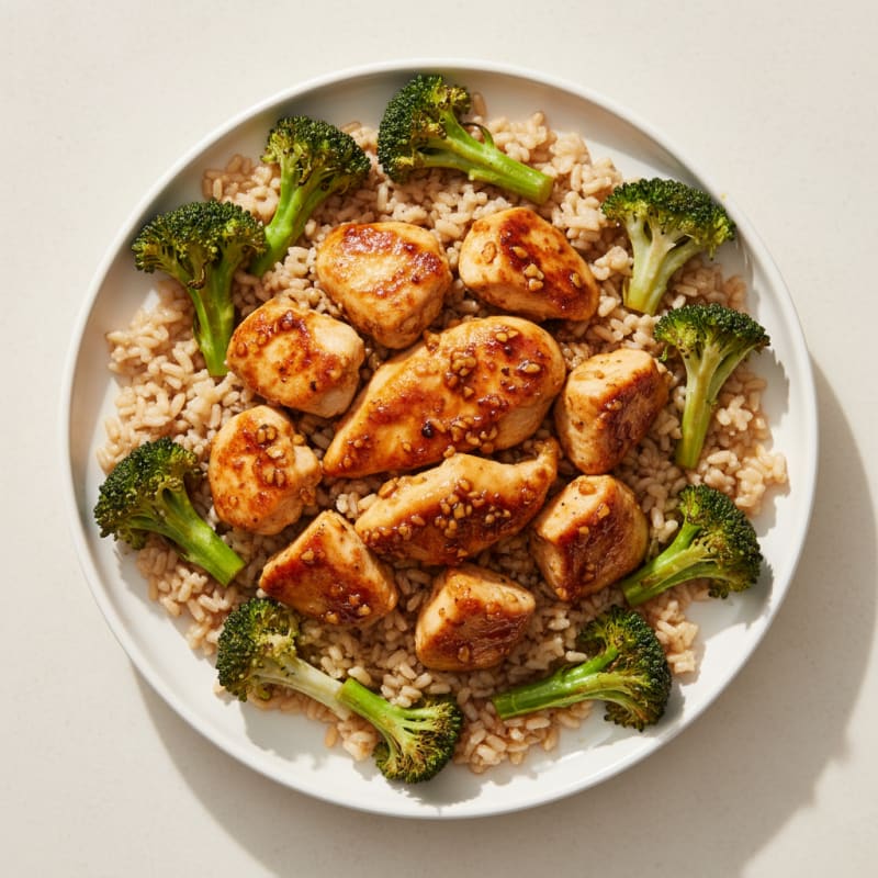 Crispy Teriyaki Chicken and Broccoli
