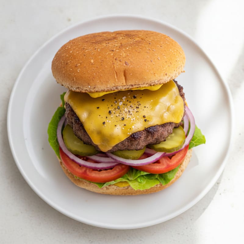 Classic Beef Burger with all the Fixings
