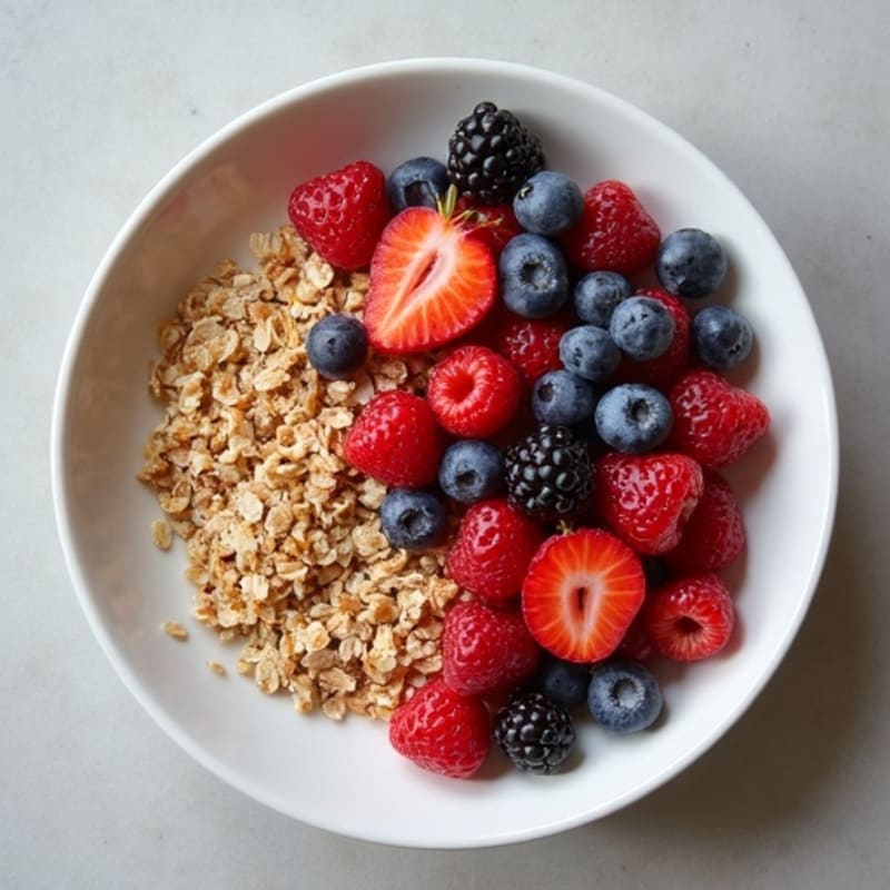 Protein-Packed Baked Oats with Fresh Berries and Chia