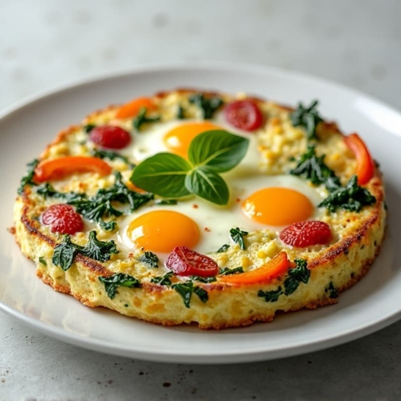 Fluffy Egg and Kale Frittata