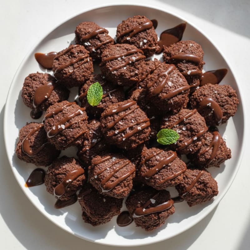 No-Bake Chocolate Fudge Cottage Cheese Bites