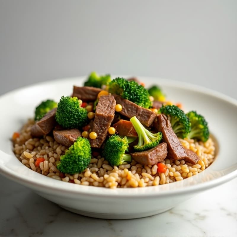 Lean Stir-Fried Beef and Broccoli Rice Bowl