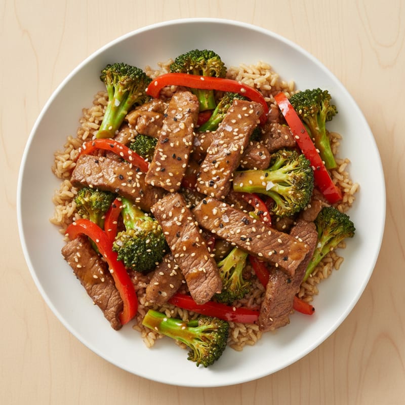 Sesame Beef and Broccoli Stir-Fry