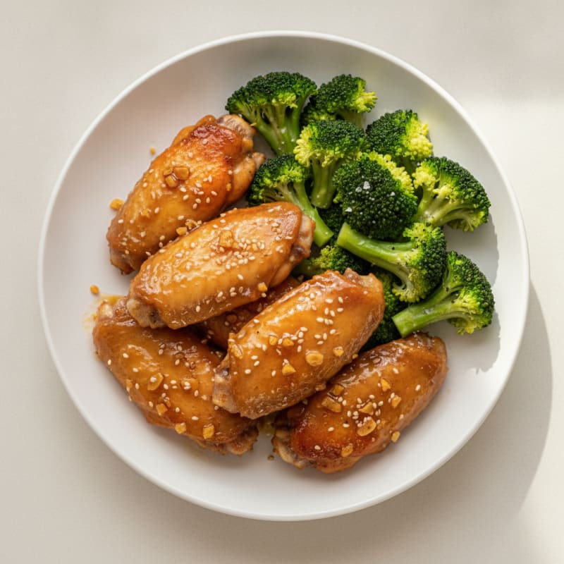 Honey-Garlic Glazed Chicken Wings