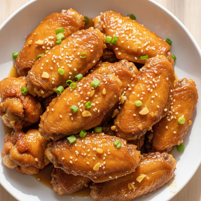 Honey-Garlic Glazed Chicken Wings