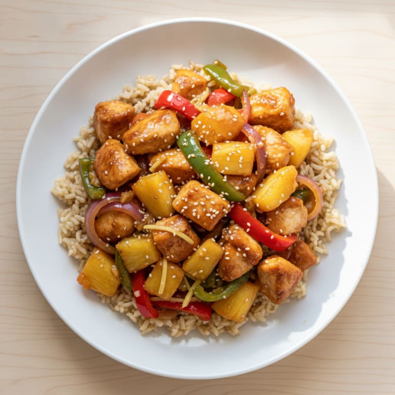 Sweet and Sour Chicken with Pineapple