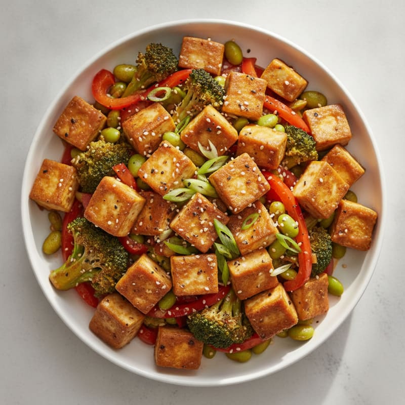 Garlic-Ginger Tofu Stir-Fry