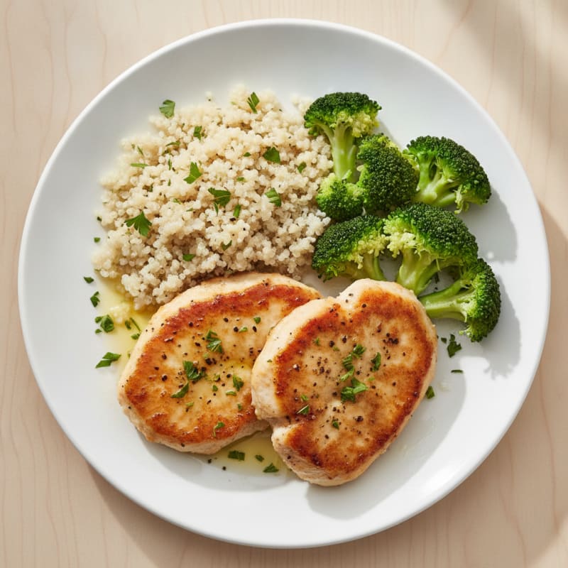 Pan-Seared Chicken Cutlets with Herbs