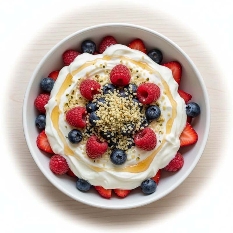 Silky Greek Yogurt Protein Parfait with Berries
