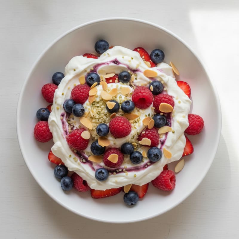 Creamy Greek Yogurt Protein Parfait with Berries
