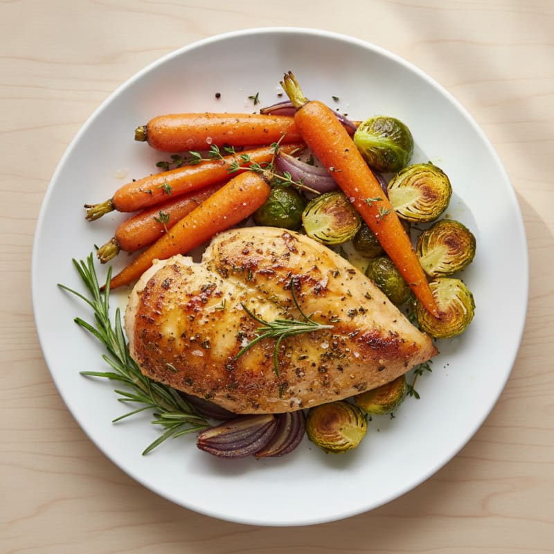 Herb-Roasted Chicken with Roasted Vegetables