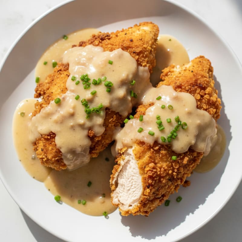 Buttermilk Fried Chicken with Creamy Gravy