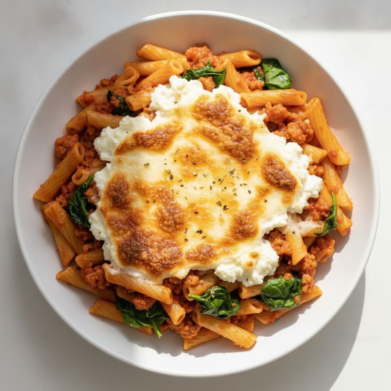 Classic Baked Ziti with Ricotta