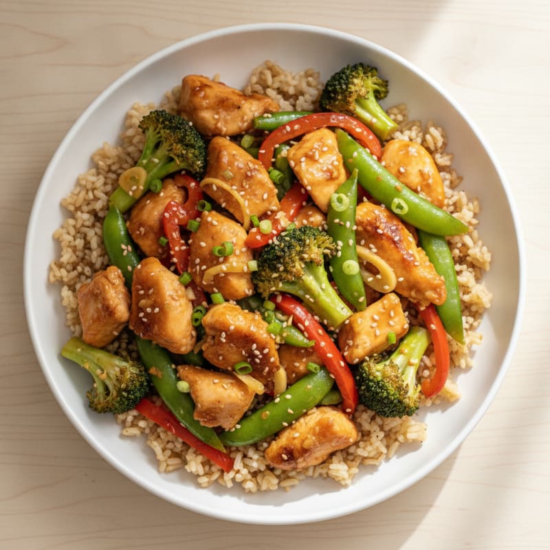 Orange Glazed Chicken Stir-Fry