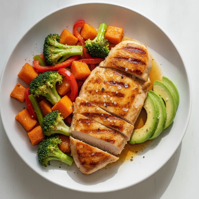 Pan-Seared Chicken with Sautéed Vegetables