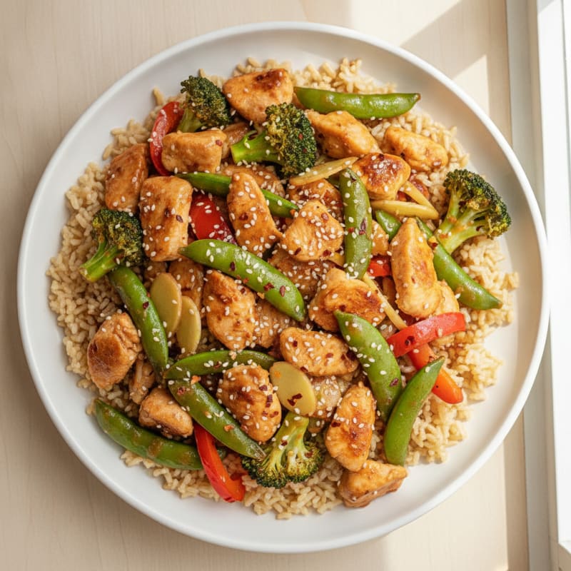Sesame-Ginger Chicken Stir-Fry