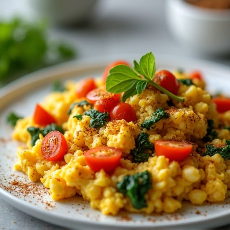 Turmeric-Spiced Masala Scrambled Eggs