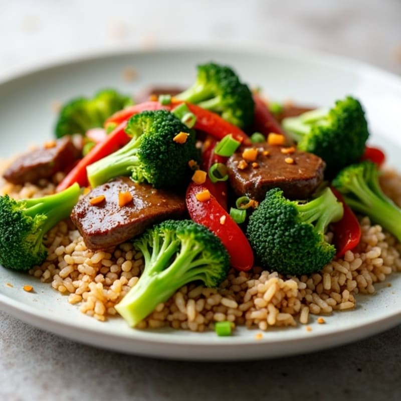 Ginger-Garlic Beef and Broccoli Stir-Fry