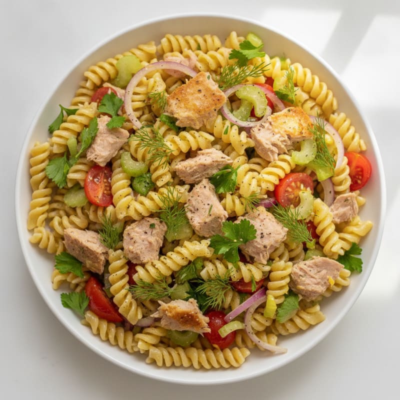 Lemon-Herb Tuna Pasta Salad