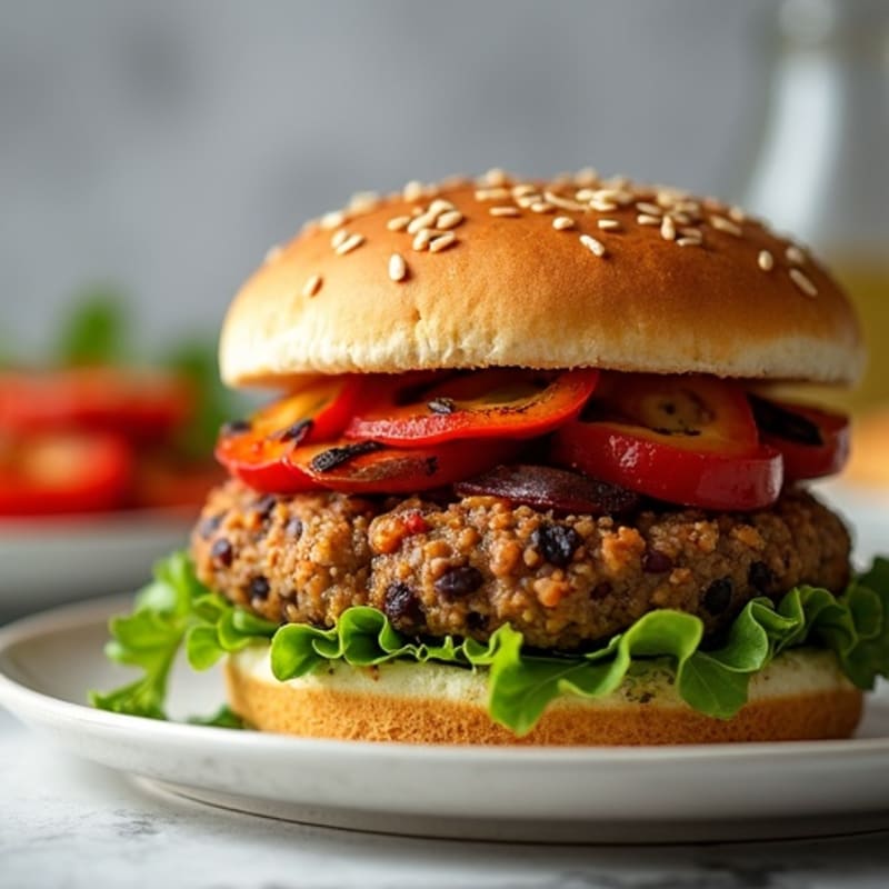 Smoky Chipotle Black Bean Quinoa Burgers