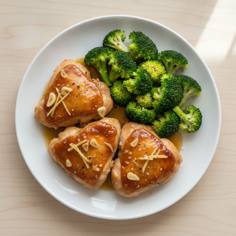 Slow Cooker Honey Garlic Chicken Thighs
