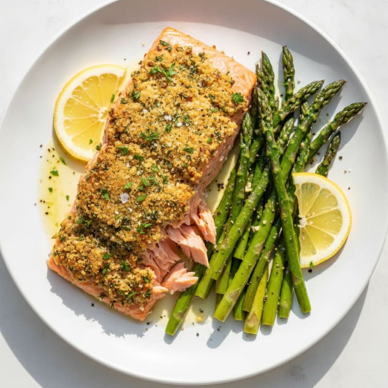 Herb-Crusted Baked Salmon