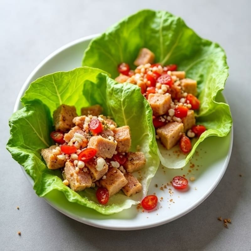 Fresh Spicy Tuna Lettuce Wraps