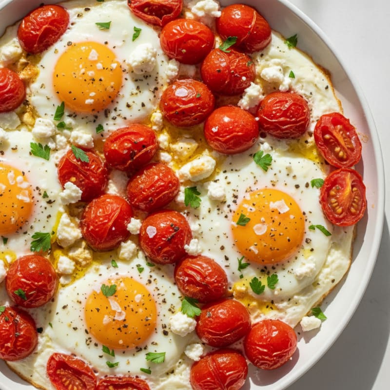 Baked Eggs with Roasted Tomatoes