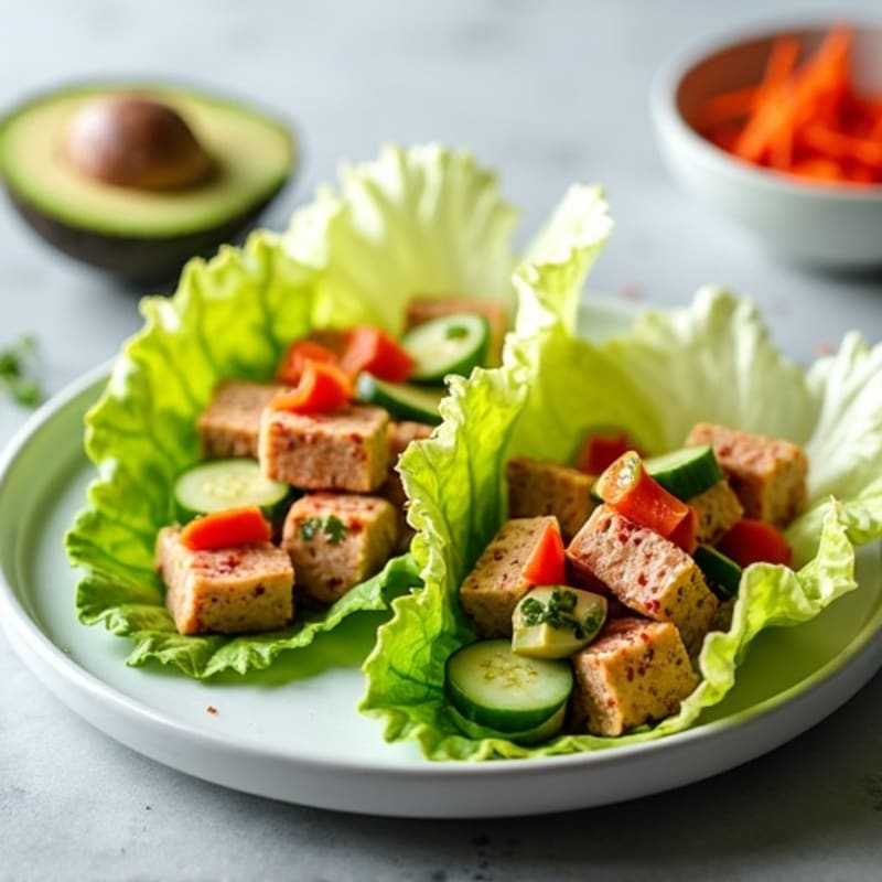 Fresh Spicy Tuna Lettuce Wraps