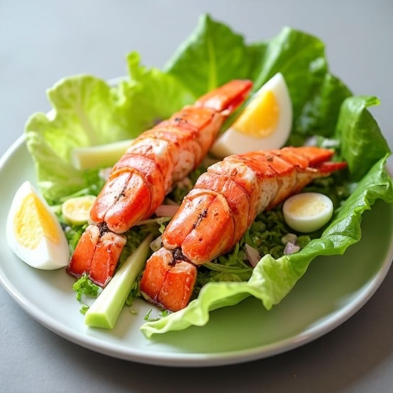 Fresh Lobster Salad with Crisp Lettuce Wraps