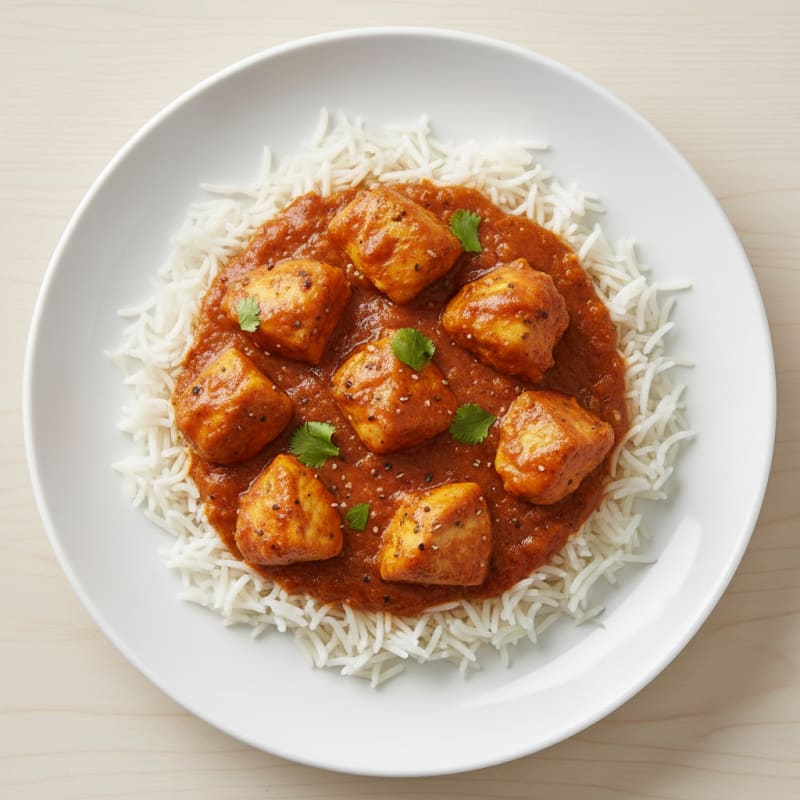 Creamy Spiced Chicken Masala with Basmati