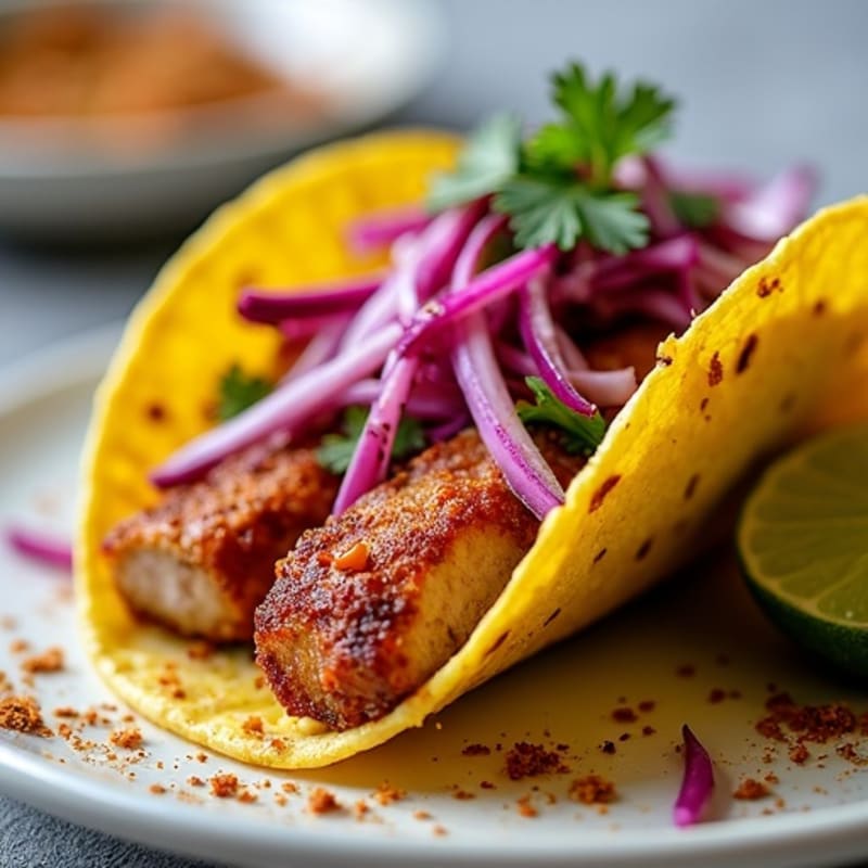 Crispy Slow-Cooked Pork Tacos with Fresh Cabbage Slaw