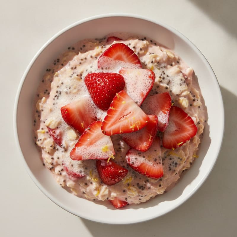 Strawberry Shortcake Overnight Oats