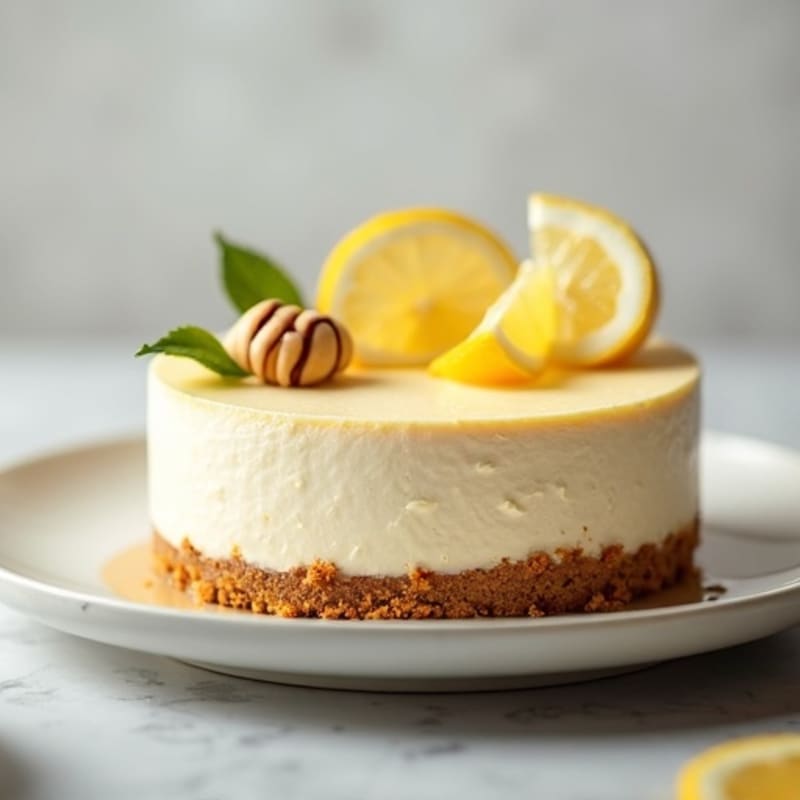Silky Greek Yogurt Protein Cheesecake