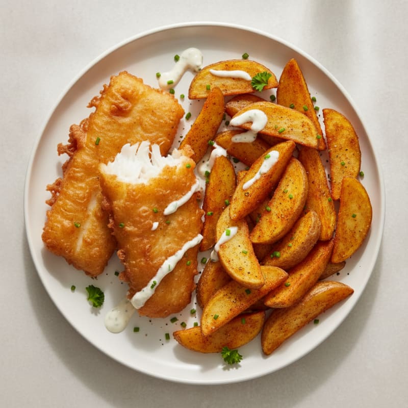Beer-Battered Fish and Chips