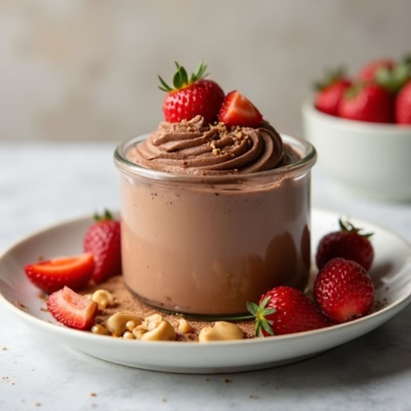 Chocolate Peanut Butter Greek Yogurt Protein Mousse