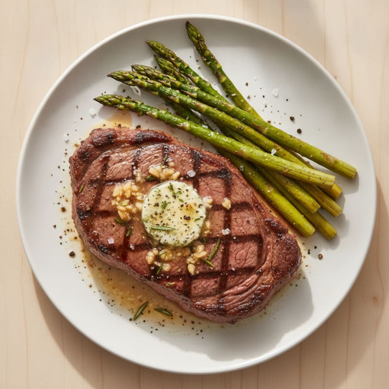 Pan-Seared Sirloin with Garlic Butter
