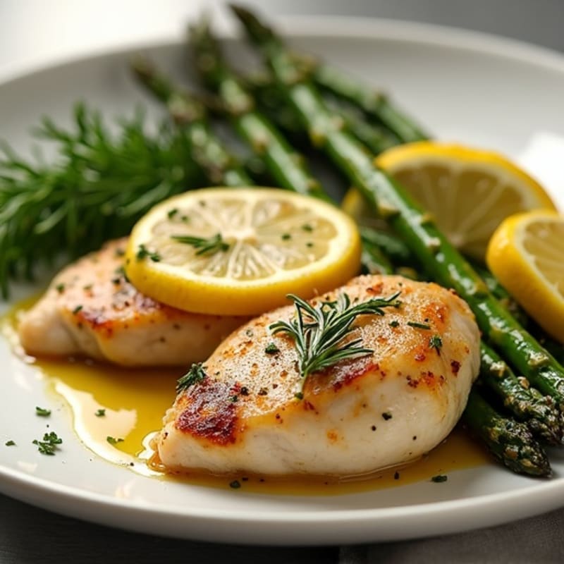 Sheet Pan Lemon-Herb Chicken with Roasted Asparagus