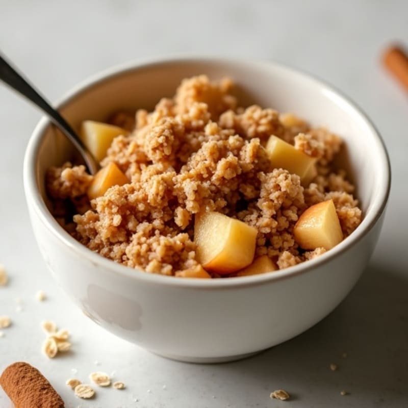 Cinnamon-Spiced Baked Apple Oatmeal Crumble