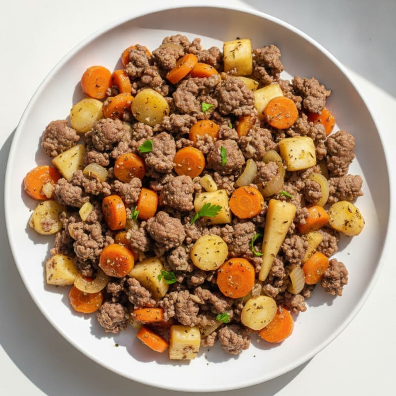 Savory Beef Mince with Root Vegetables