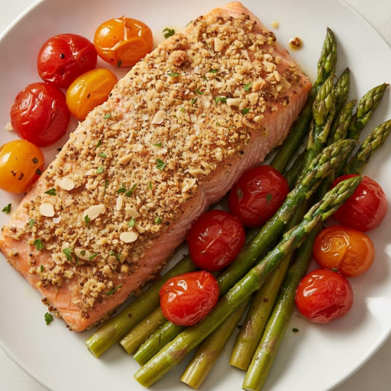 Herb-Crusted Baked Salmon