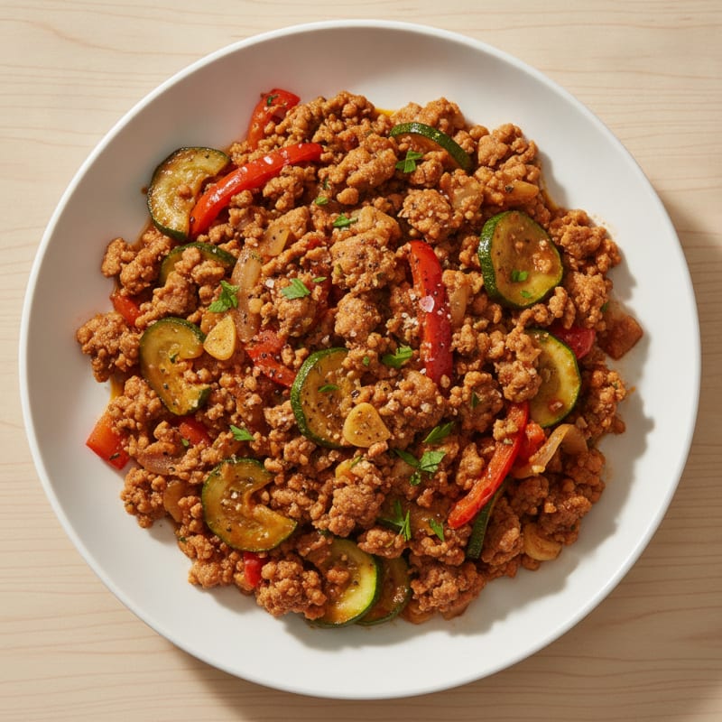Ground Turkey and Vegetable Skillet
