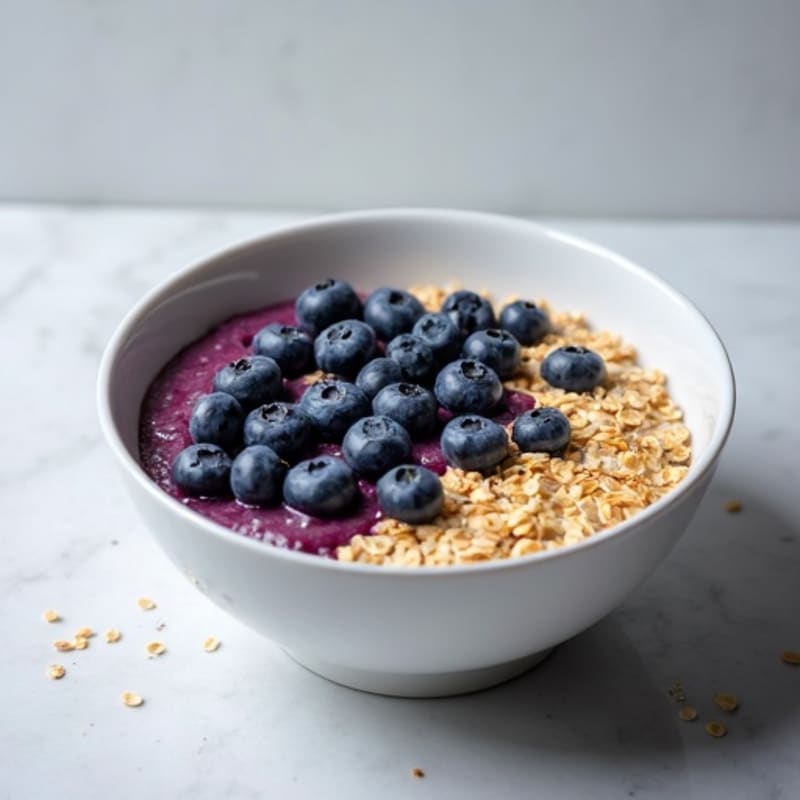 Protein-Packed Blueberry Oatmeal Bowl