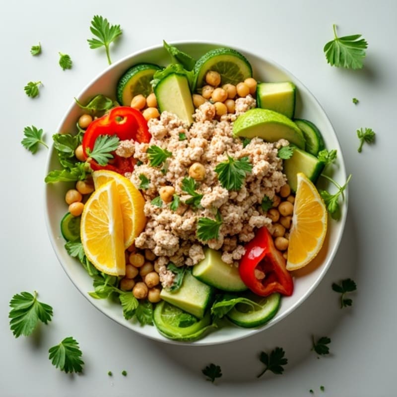 Herb-Citrus Tuna Salad with Crunchy Vegetables