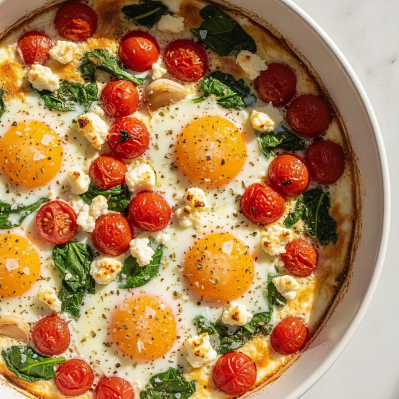 Baked Eggs with Roasted Tomatoes