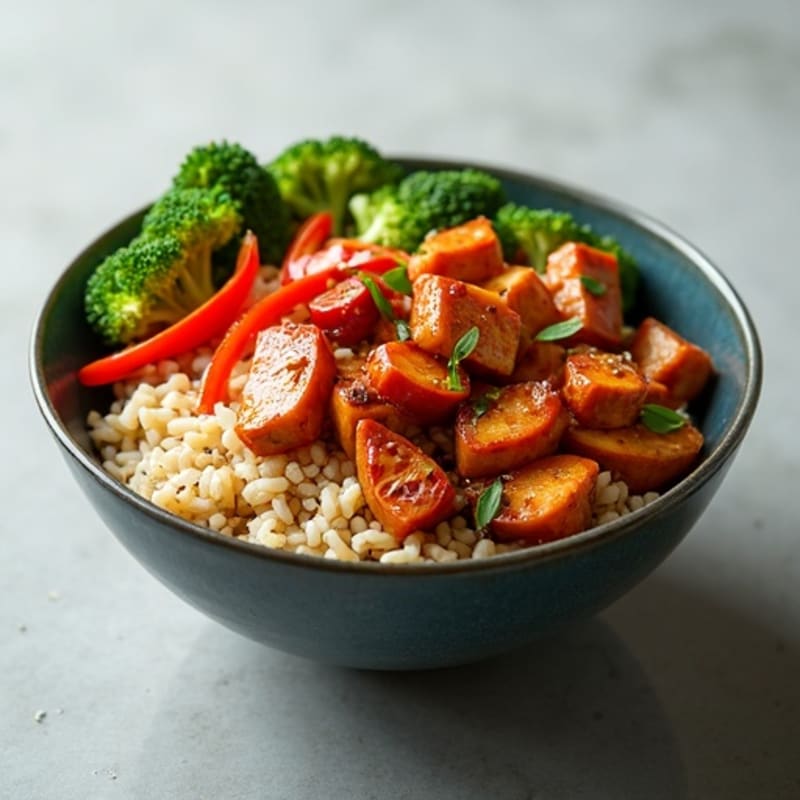Sticky Ginger-Garlic Teriyaki Chicken Bowl