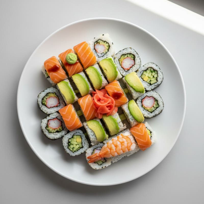 Assorted Fresh Sushi Rolls