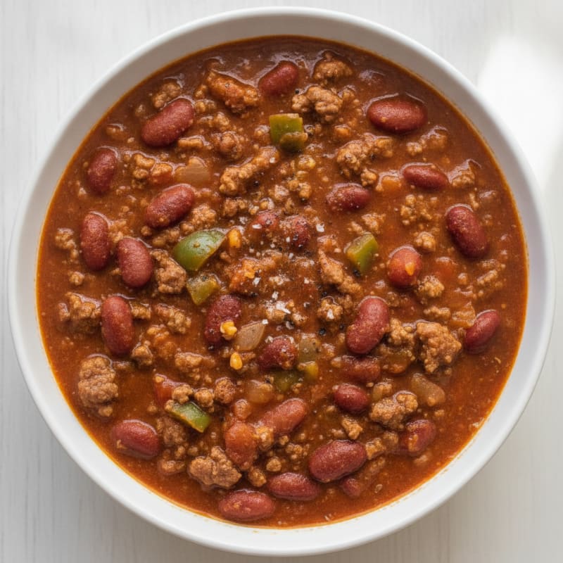 Hearty Slow Cooker Beef Chili