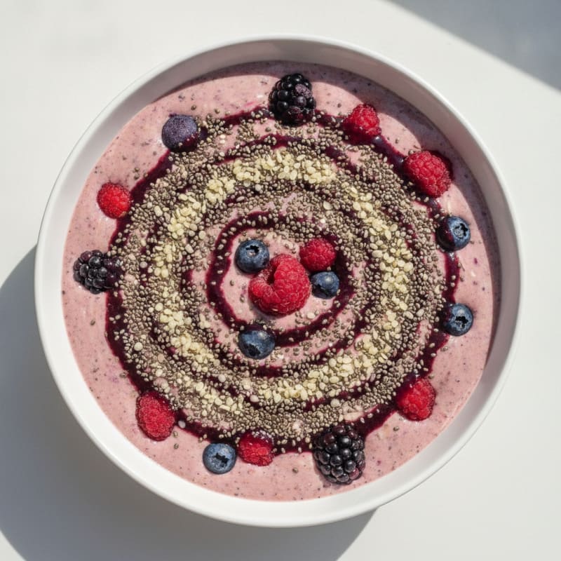 Silky Tofu Berry Smoothie Bowl