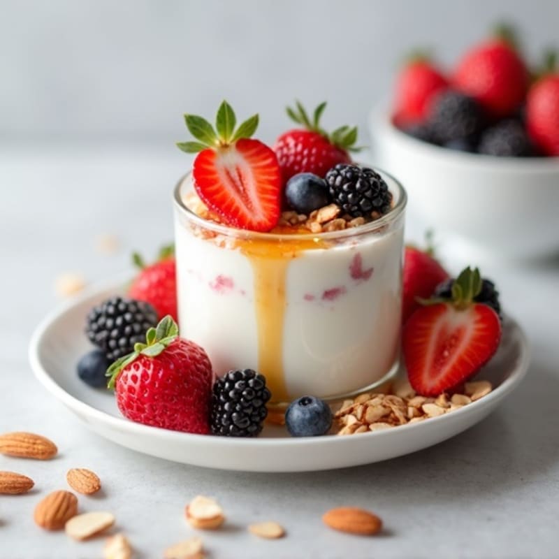 Creamy Greek Yogurt Protein Parfait with Mixed Berries